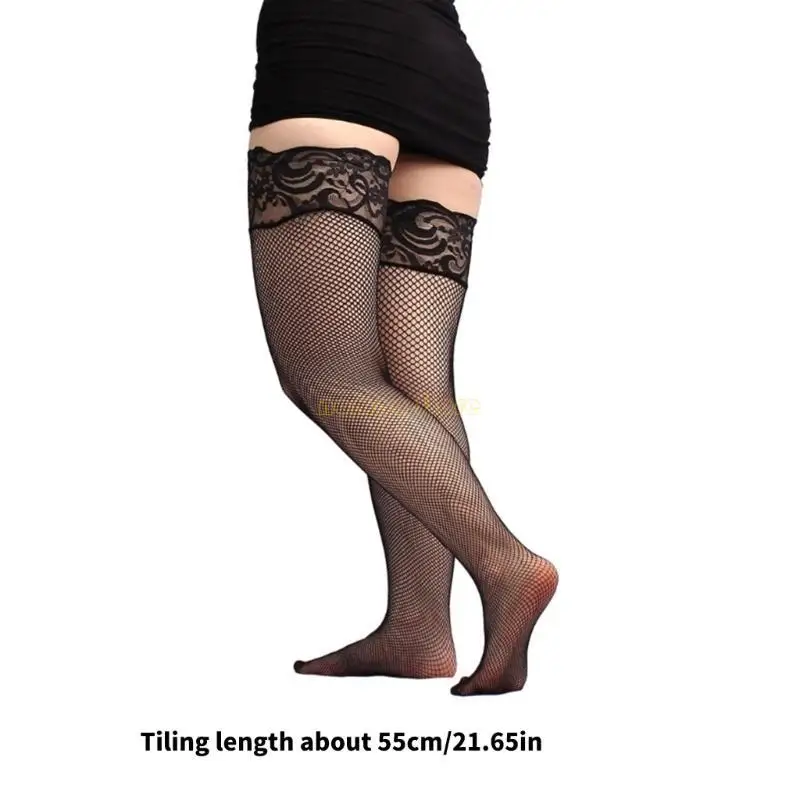 31BF Vớ cá cao đầu gối của phụ nữ rỗng ra khỏi đùi High Stocking