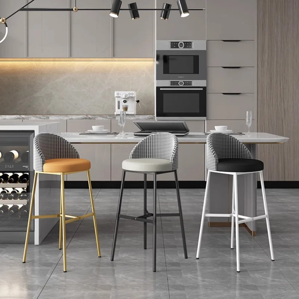 Mobili da bar Sgabelli Bancone da cucina Sedia nordica Chaise Sgabello di lusso di metà secolo Casa moderna ed ergonomica per il trucco Step Banks alti