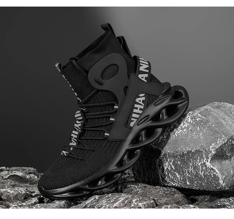 Herren-Freizeitschuhe, modische Laufschuhe, rutschfeste Offroad-Schuhe, Rennschuhe, atmungsaktive, dämpfende Sneakers, Mesh-Trainer für Paare – Detail 20