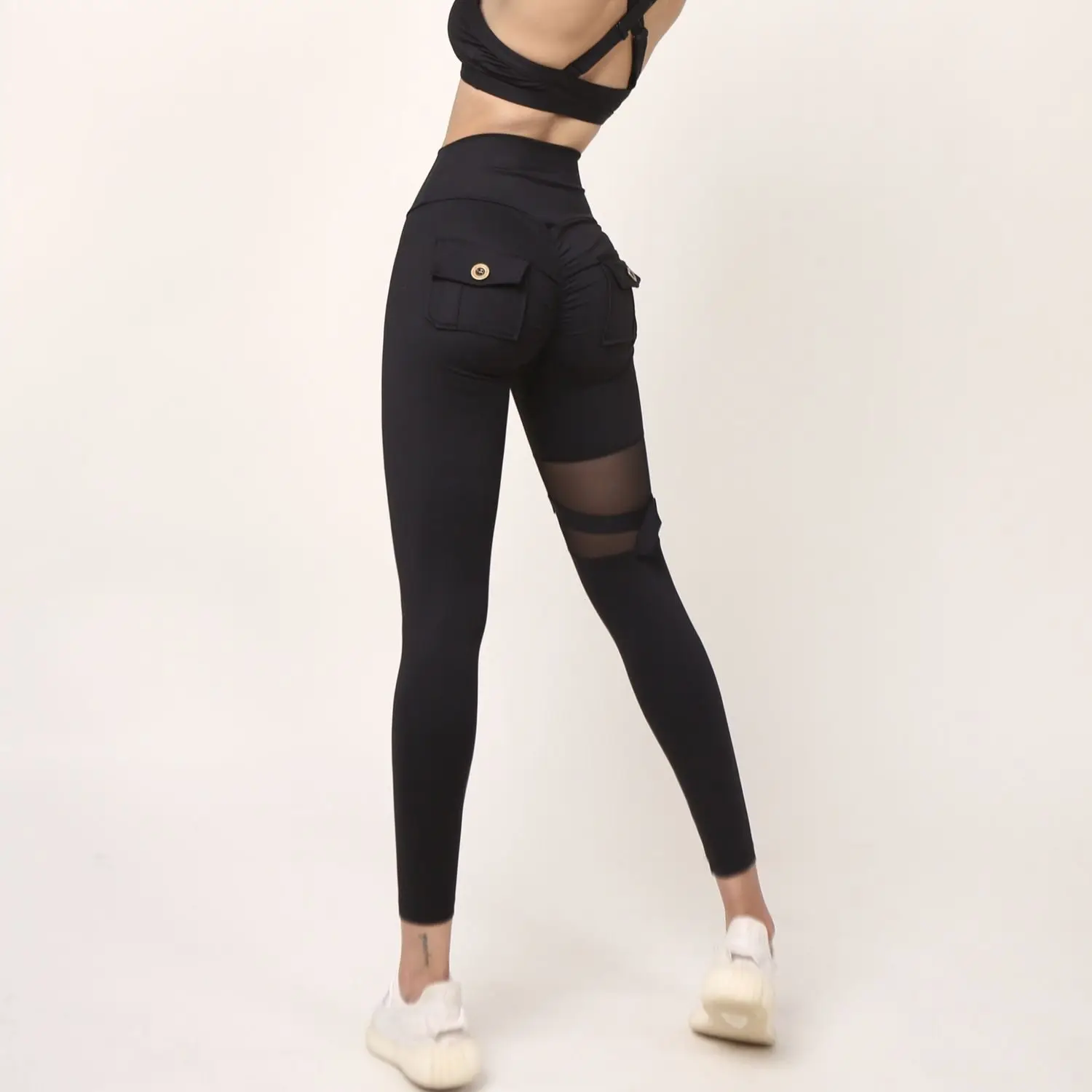 

Hip Lift Gym Pants Women's Autumn Season Stretch Tight Sports High Waist Running Wear Base Panel Yoga Pants