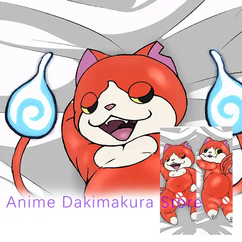 Dakimakura Furry Yo Kai Watch Mammal Jibanyan 2WAY Hugging Body Pillow Case Anime Pillow Cushion Cover