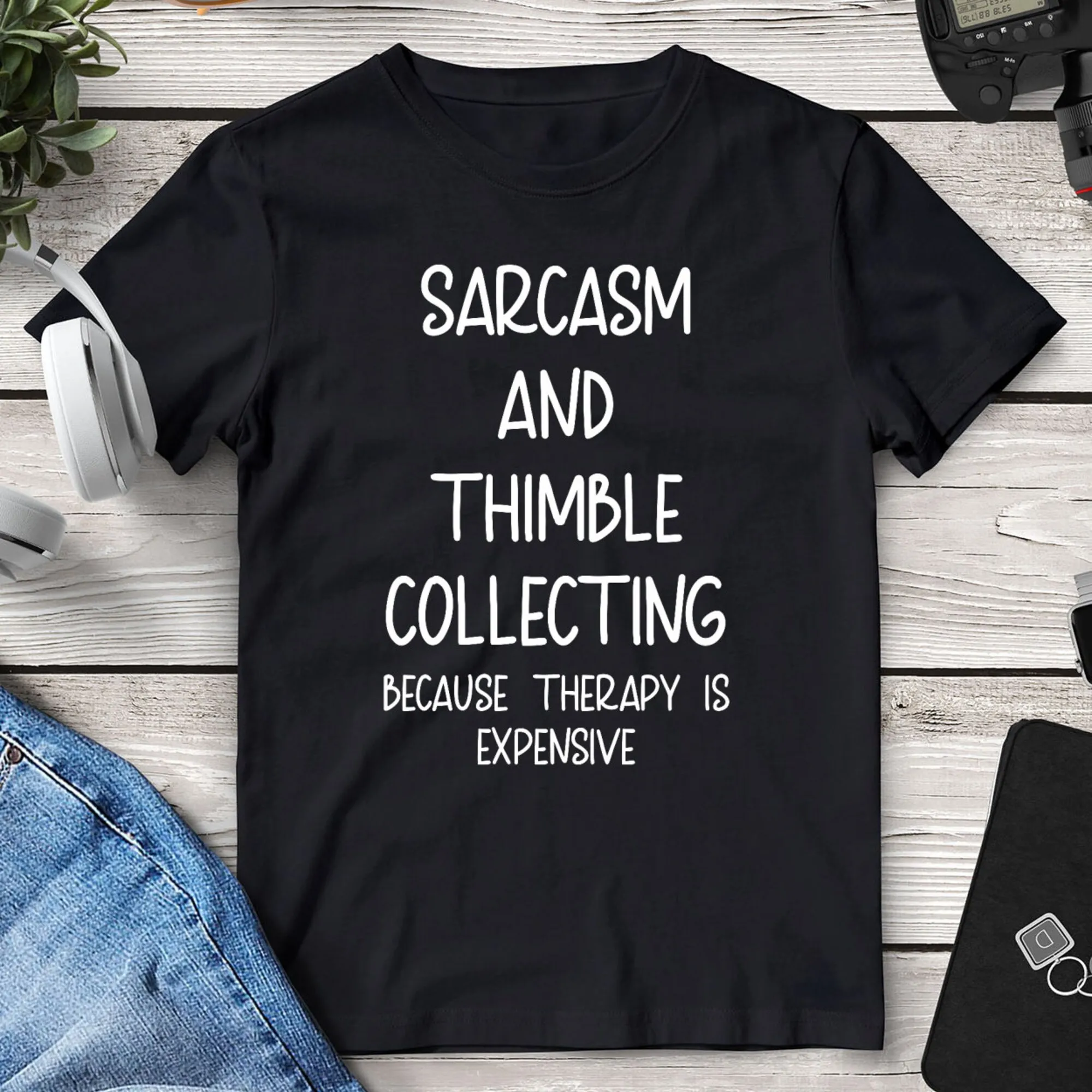 Thimble Collector T Shirt For Women S Digitabulist Under 30 Dollars Therapy Is Expensive Men