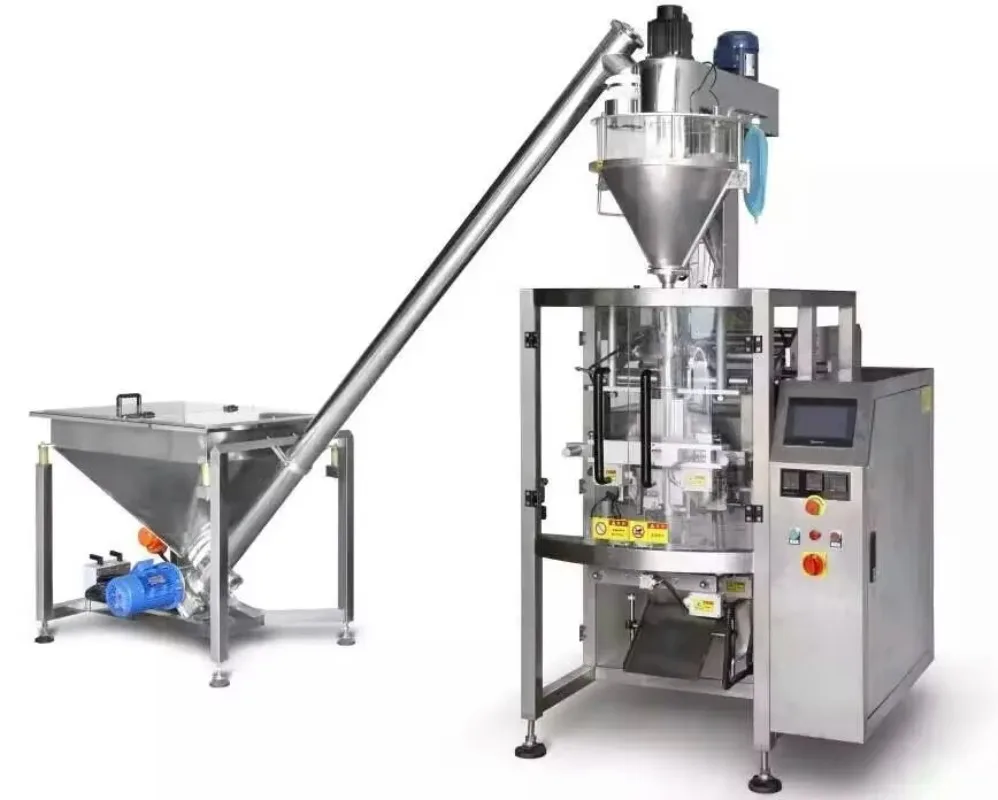 Automatic VFFS Doypack Sealer for Spice Salt Chilli Milk Bean Powder Industrial Motor Core Food Packing Machine Custom