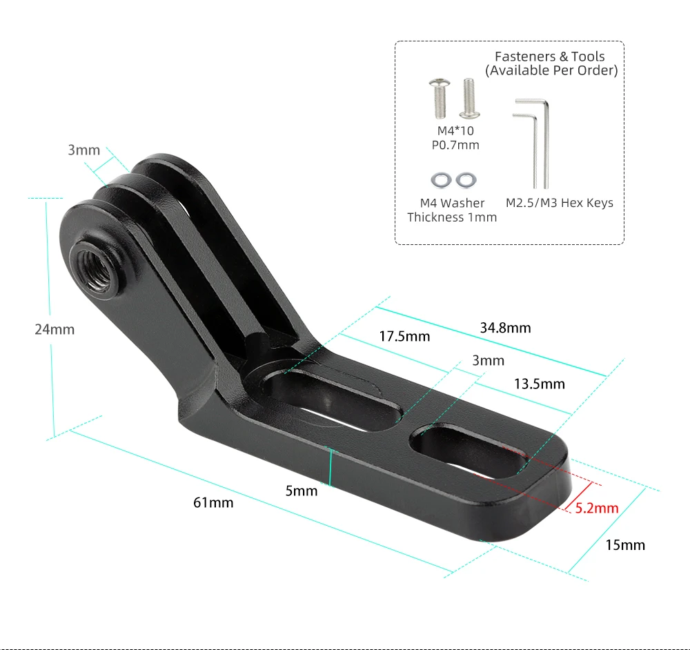 Fahrrad Sattel Schiene Rücklicht Halterung Sattelstütze Halterung Ständer Für Magicshine RN120 SEEMEE 60 100 180 200 300 Lampe Verlängerung Halter – Detail 11