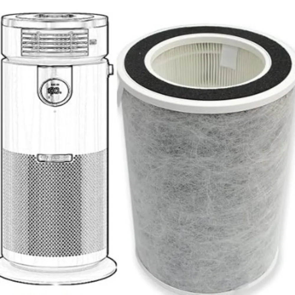 Shark HP200 HP201 HP202 Replacement HEPA Filter - High Efficiency Air Purifier Filter for Shark HP200 HP201 HP202 Series