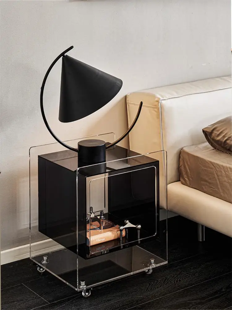 طاولة بسيطة وخفيفة فاخرة لعربة متنقلة وأريكة غرفة المعيشة مع جانب قهوة بعجلة #2