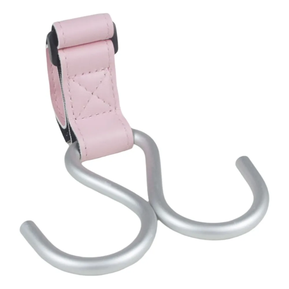 

Multifunctional S Shape Baby Stroller Hooks Double Hook PU Hanging Hook Stroller Accessories Cartoon Stroller Accessories Cart