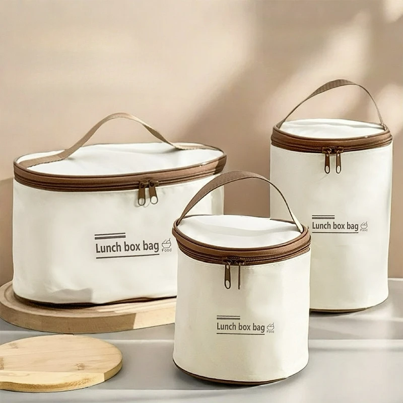 1pc Insulated Bag Lunch Box Bag, Portable Insulated Tote Bag for Office Workers, Special Lunch Bag for Bento Bags with Rice