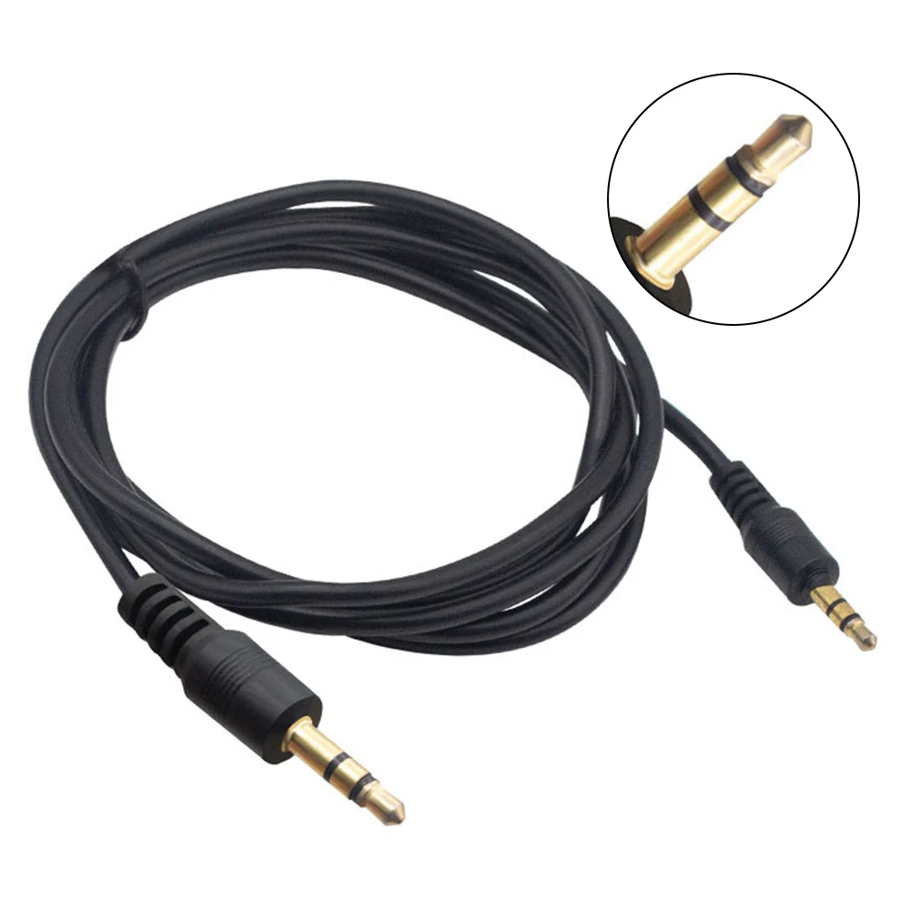 العلامة التجارية الجديدة شاحنة كابل الصوت 3.5 مللي متر 1 قطعة 300 سنتيمتر 5 متر كابلات واجهة الصوت الأسلاك النحاسية السوداء الذكور إلى الذكور أجزاء لا شيء
