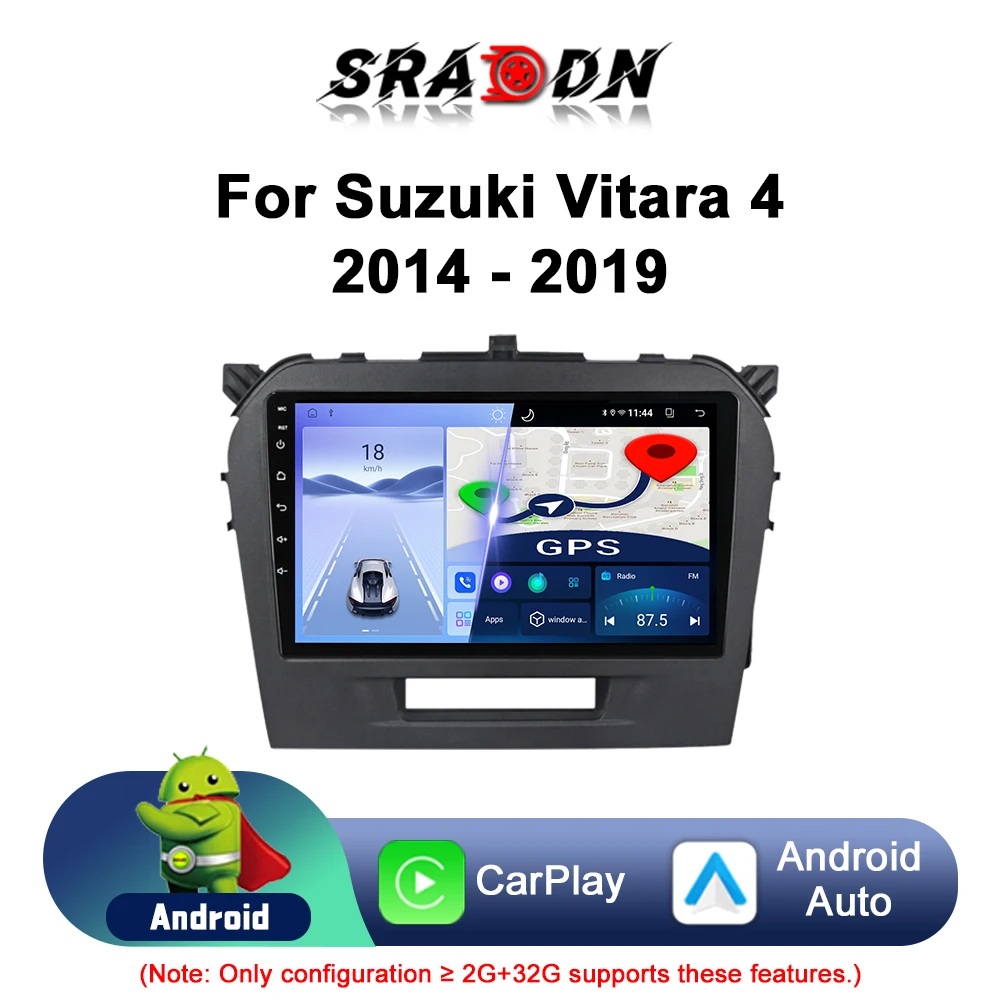 

For Suzuki Vitara 4 2014 - 2019 Android Car Radio Automotive Multimedia Player Navigation GPS Carplay Touch Screen Auto Stereo