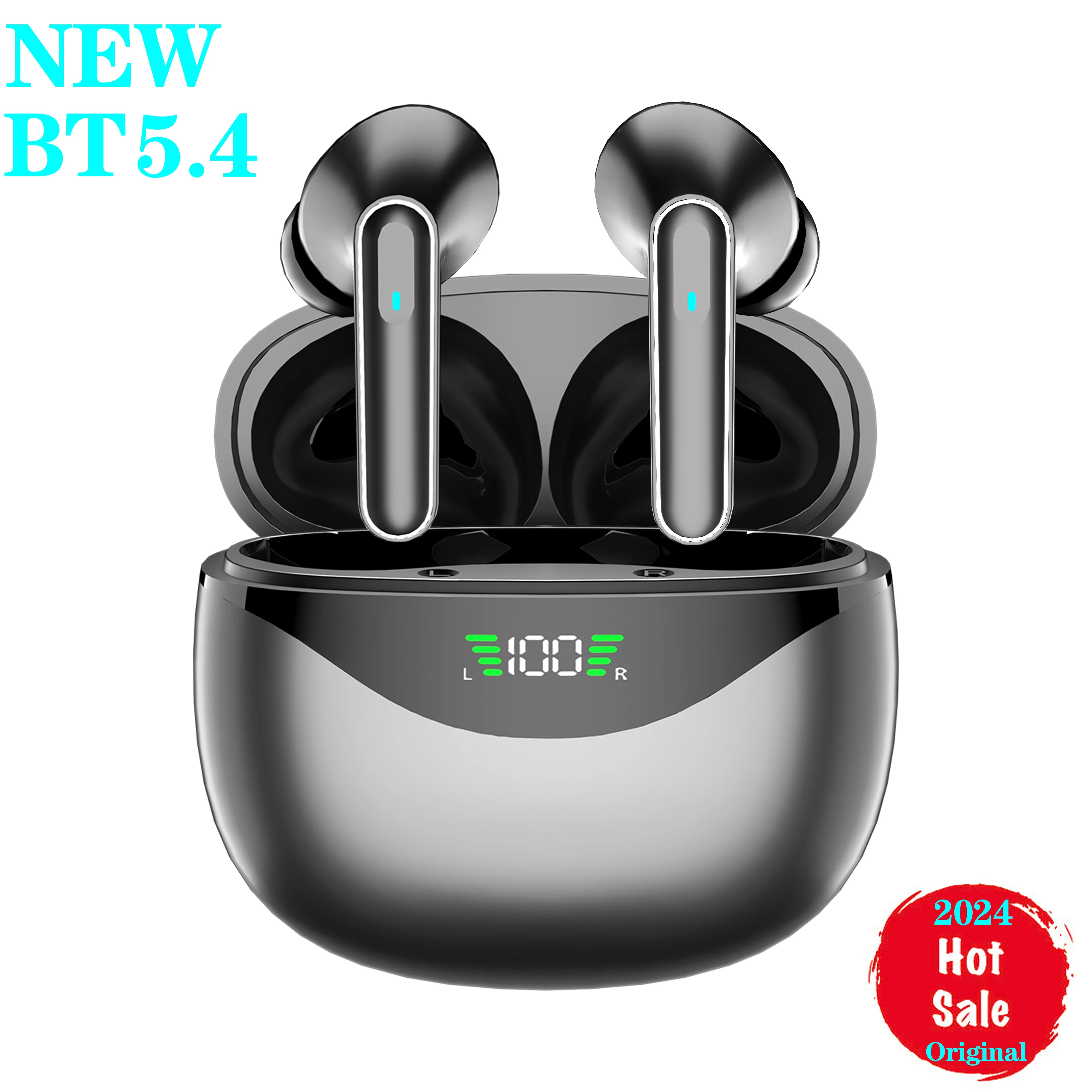 

Pro4 5.4 Bluetooth Earphones HiFi Music Earbuds Wireless Headphones Sport Waterproof Headset HD With Mic Earphone 2024