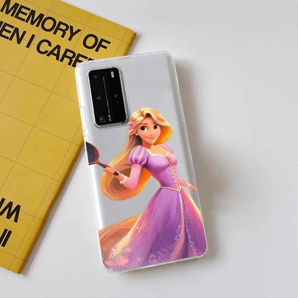 Disney Tangled Rapunzel Phone Case for Samsung S10 20 22 23 A10 40 for Xiaomi10 Note10 for Huawei P50 20 Honor60 70