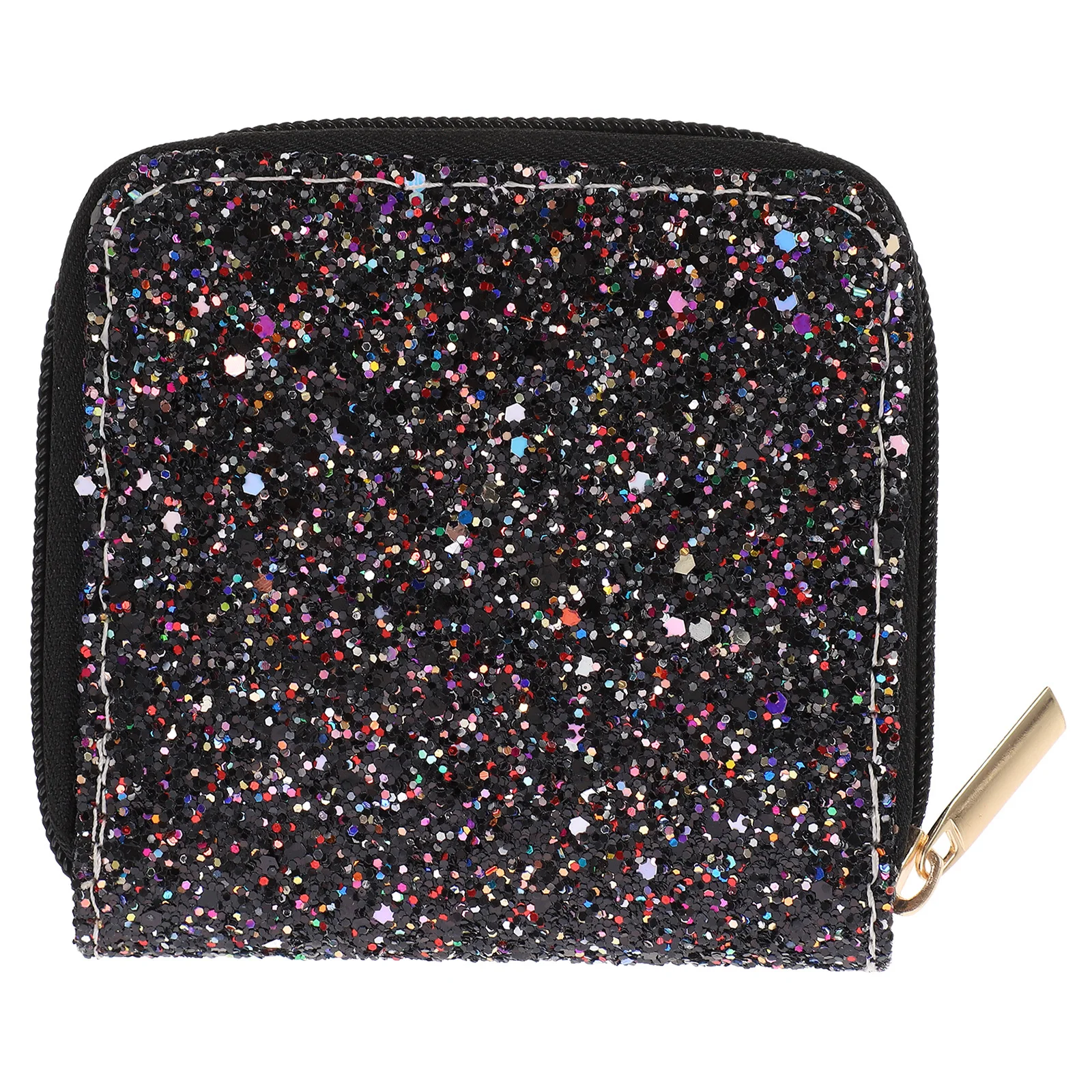 

1Pcs Short Purse High-Quality PU Sequins Change Purse Coin Storage Pouch Portable Mini Wallet for Travel Shopping