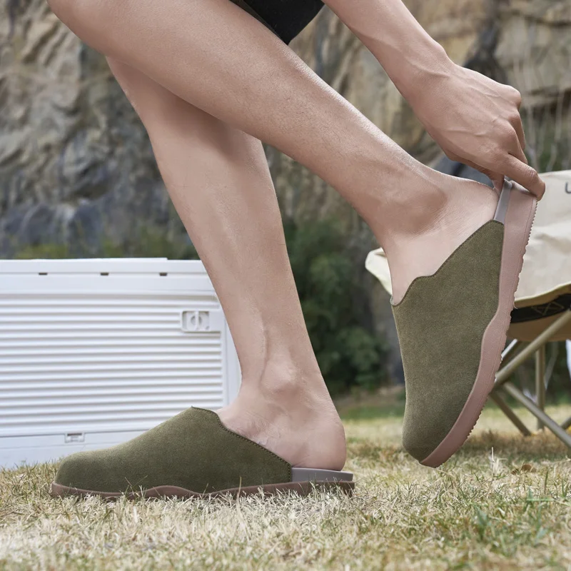 Fashion Mens Muller Shoes New Style Summer Drag Leisure Walk Male Half Slippers Outdoor Lazy Flats Business Casual_vogvips.com