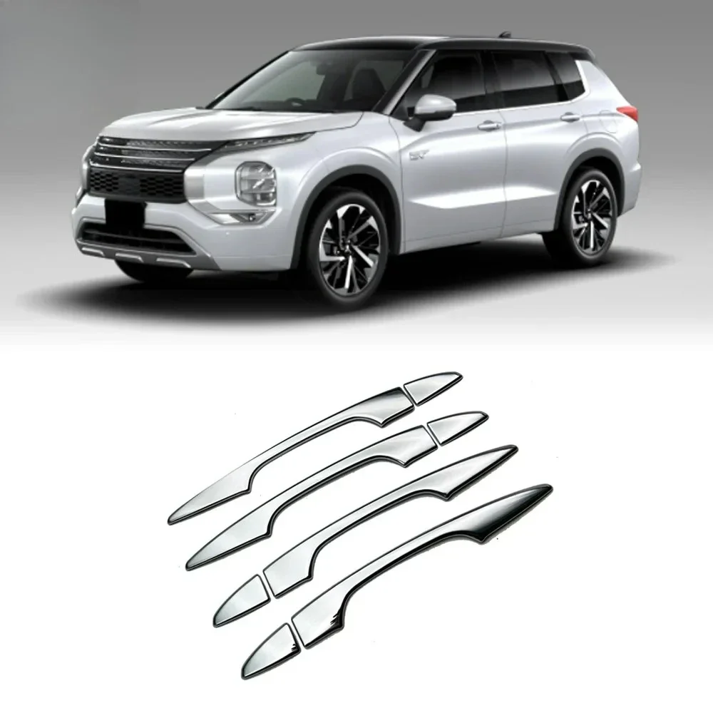 For Outlander 2022 ABS Chrome Side Door Handle Top Cover Match With Original Car Exterior Accessories - view 4