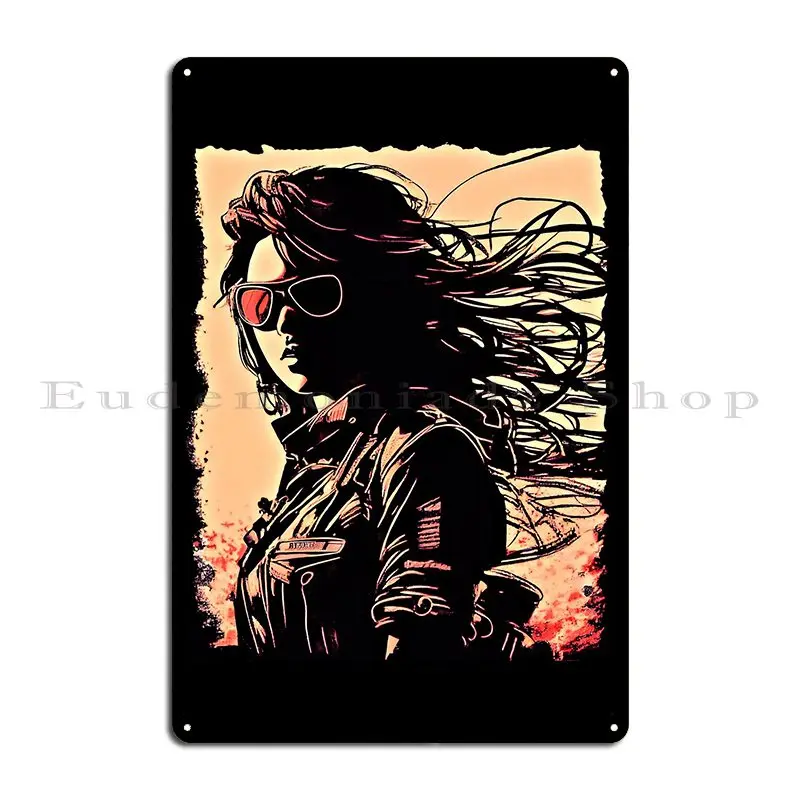 Road Mistress Metal Plaque Living Room Decoration Design Garage Character Tin Sign Poster