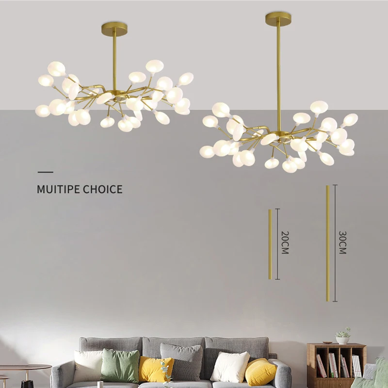 Led Firefly Chandelier Modern Living Room Bedroom Kitchen Nordic Gorgeous Ceiling Lights Home Indoor Lighting Luxury Decor Lamps