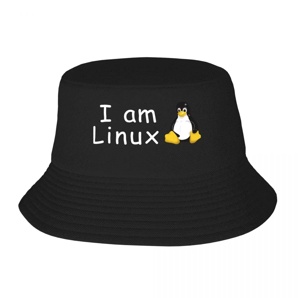 I Am Linux Fisherman Caps Bucket Hat Sun Beach Visor Caps