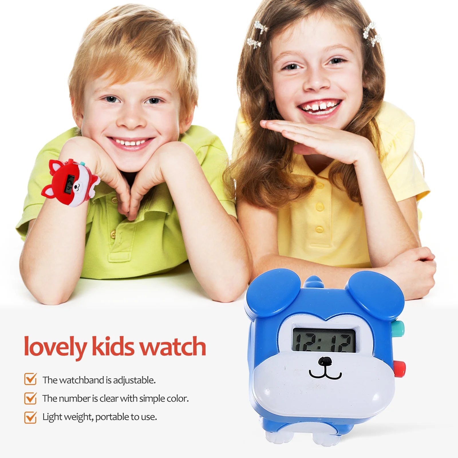 3Pcs Electronic Wristwatch Pet Shape Deformable Watch Lightweight Gift Suitable for Pet Design Watch