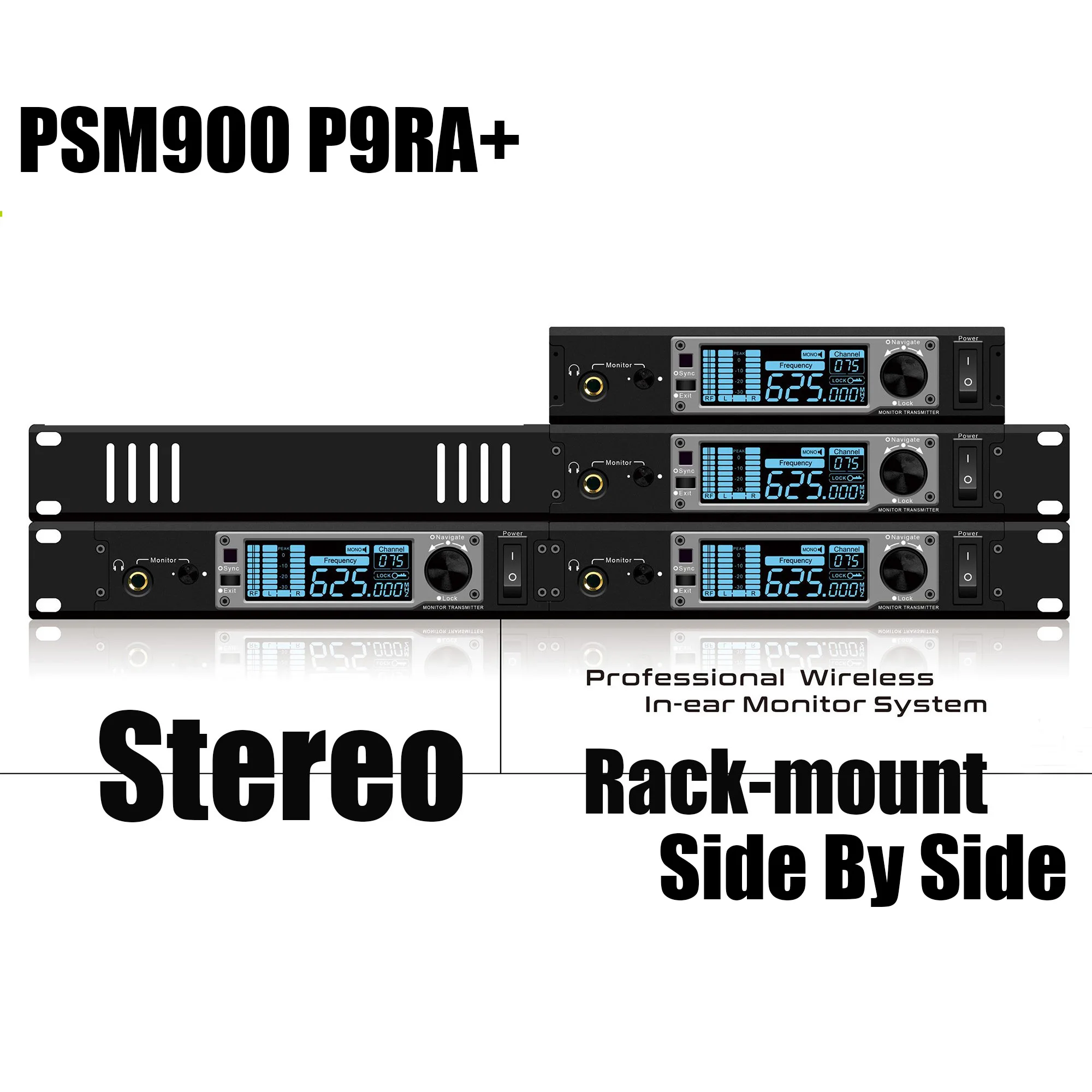Imagem -03 - Leicozic Stereo Inear Monitor System Sistema de Monitoramento sem Fio Professional Stage Return Rack Mount Psm900 P9ra Iem 500 600mhz