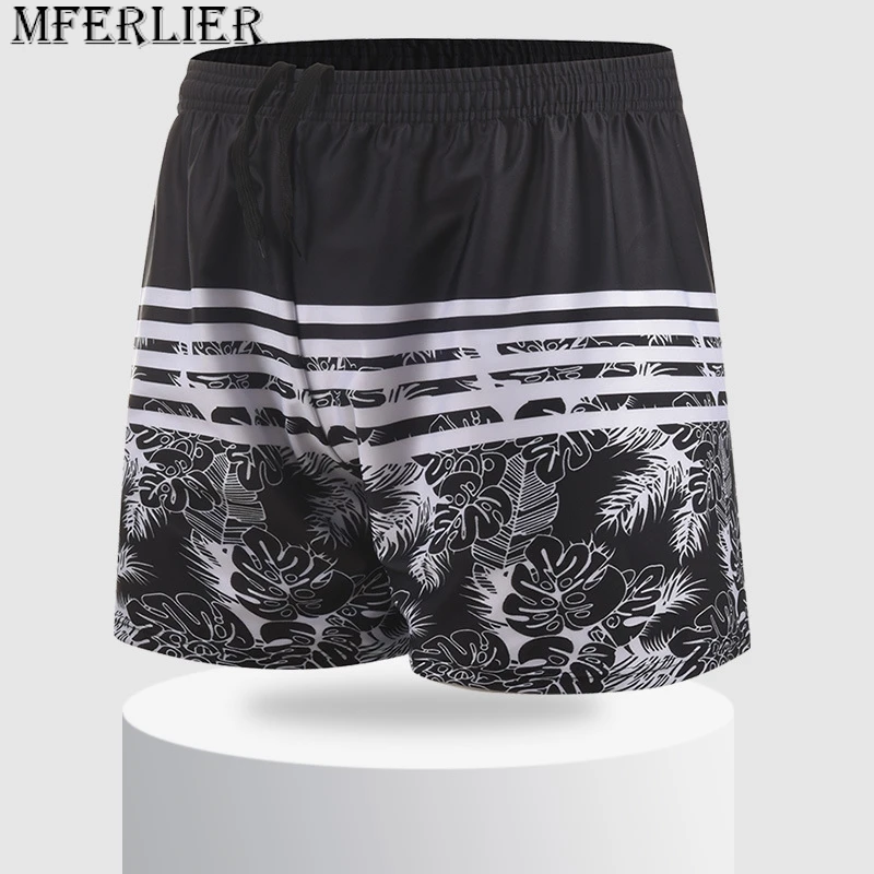 Sommer Männer Boards horts Strands horts Blumen gestreift plus Größe 4xl schnell trocknende Badehose Hawaii Shorts atmungsaktiv elastisch