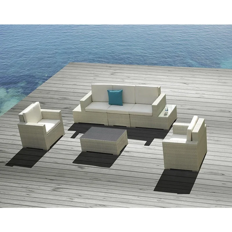 

Комплект уличной мебели из алюминиевого стула, садовый комплект веревочной мебели, простая уличная мебель из ротанга, диван для патио