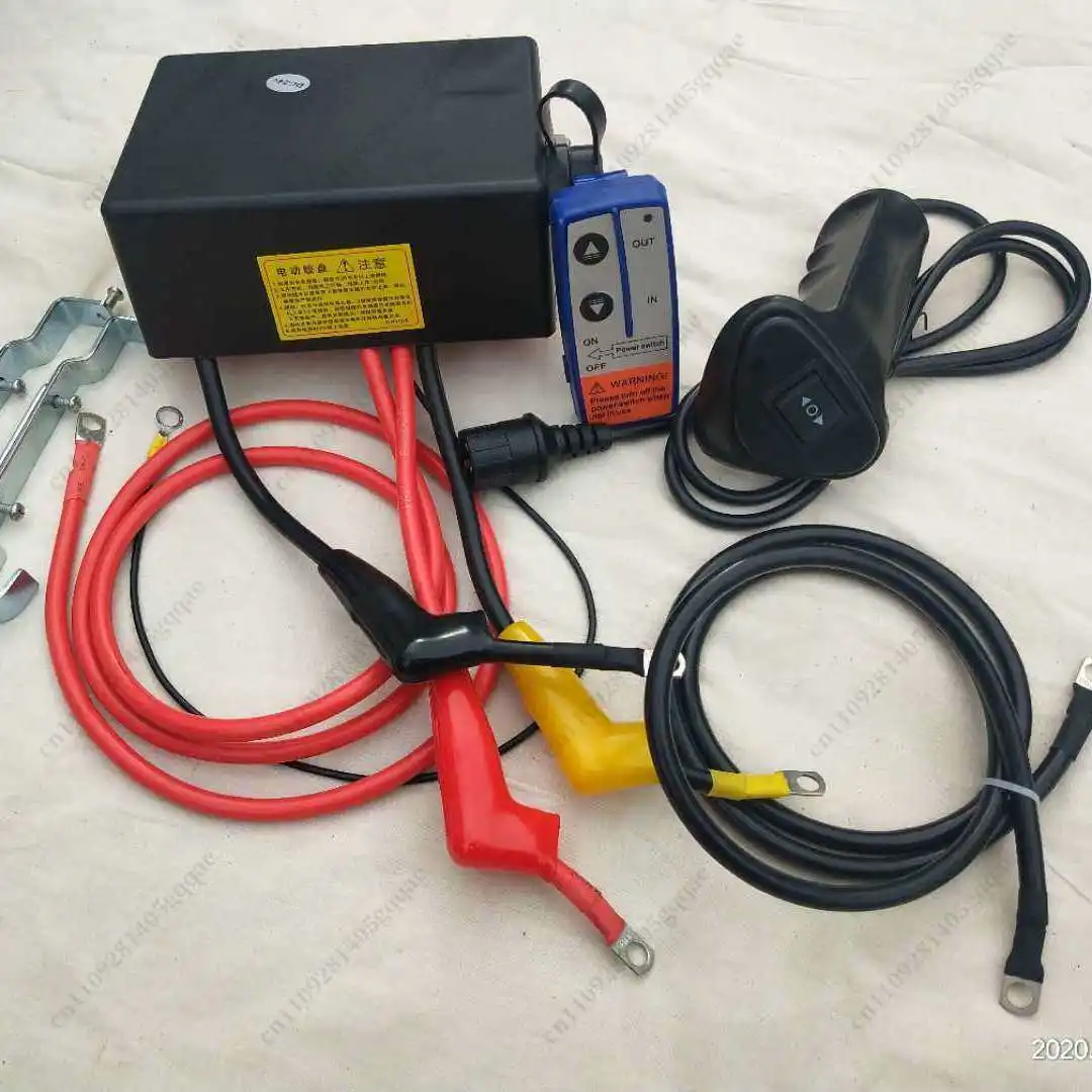 Autokran 24V Elektrische Winde 12V Handgriffschalter Drahtlose Fernbedienung Relais Zubehör Hebevorrichtungs-Steuerbox – Detail 3