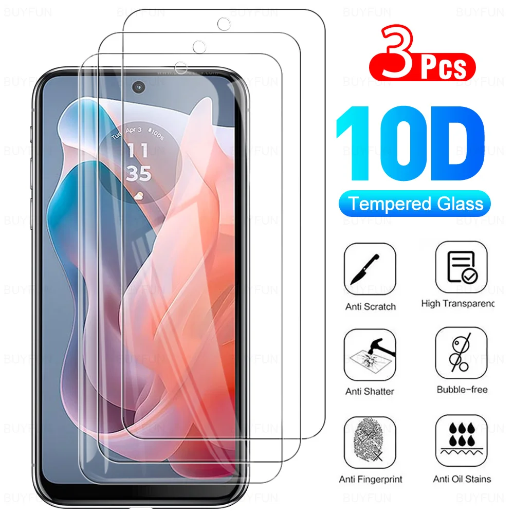 3Pcs Safety Protective Film For Motorola Moto G Play 2024 5G Tempered Glass For Motorola MotoG Play Moto GPlay  6.5