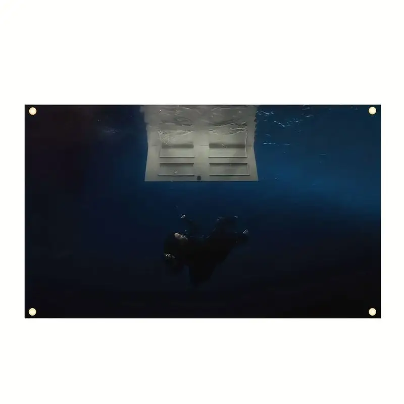 VIKAMA Deep Sea Drowning Portrait Atmosphere Tapestry, Moody Wall Hanging for Bedroom Living Room Dorm