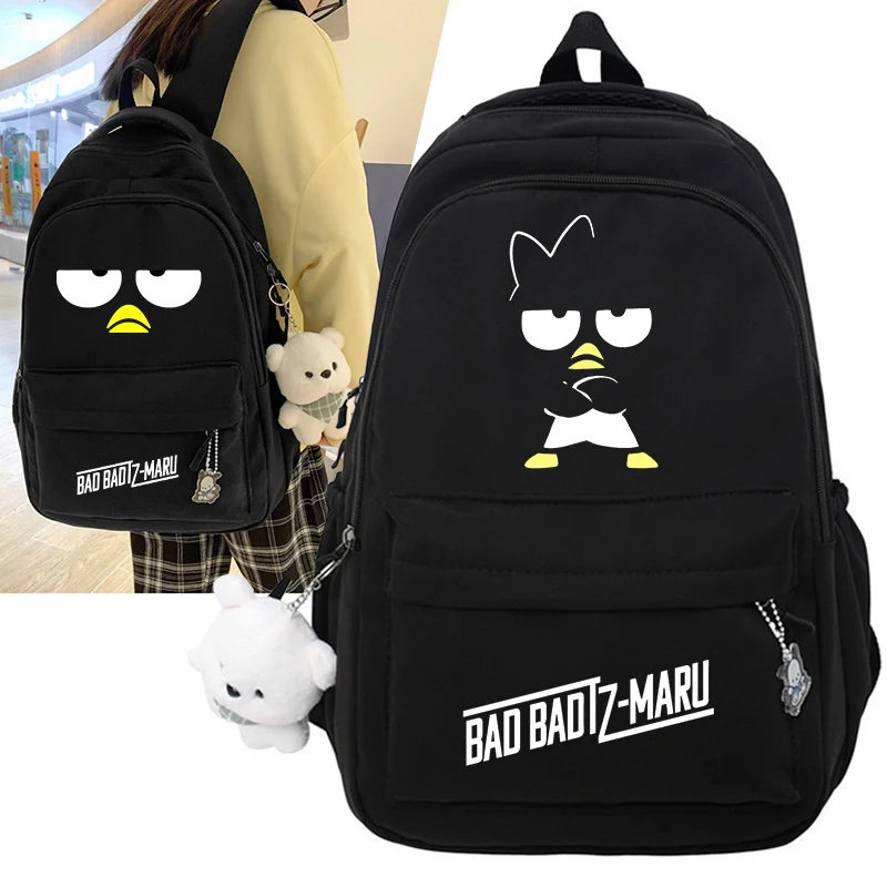 

Badtz Maru женский и мужской вместительный водонепроницаемый рюкзак для колледжа, школьные сумки для ноутбука, дорожная сумка для книг для мальчиков и девочек, крутая