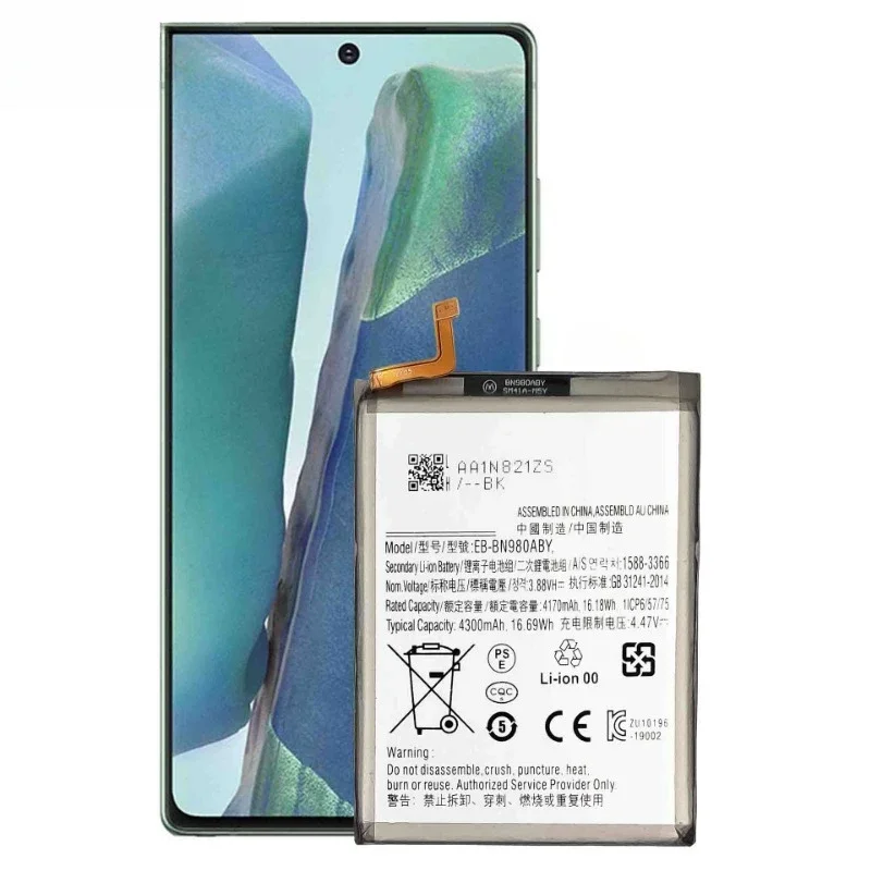 New EB-BN980ABY 3.88V 4300mAh Mobile Phone Battery for Samsung Galaxy Note20 Note 20 N980F SM-N980F/DS N980
