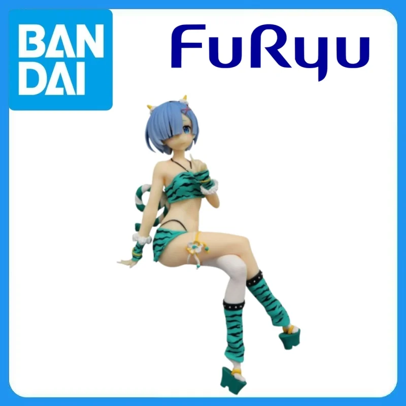 En stock: Figura original FuRyu Re:Zero Kara Hajimeru Isekai Seikatsu Rem Noodle Stopper Oni Ishou, versión de otro color, modelo de juguete.
