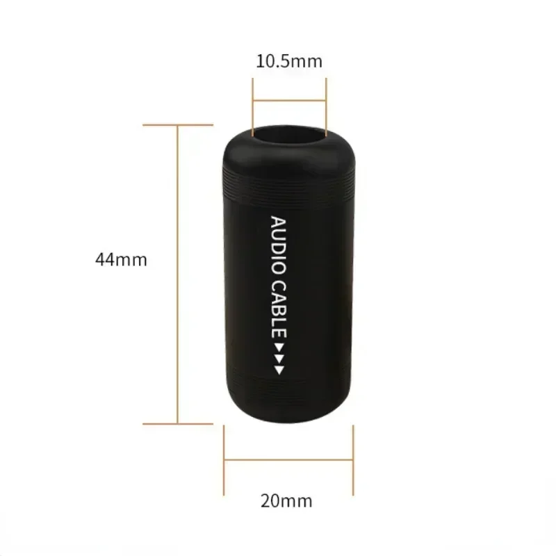 Aluminum Alloy HiFi Audio Cable Ring Speaker Cable with Direction Indication Anti-electronic Interference Connector