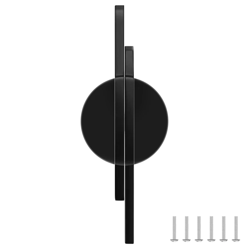 

ГОРЯЧИЙ! 2 ручки для шкафа, полукруглые черные ручки для шкафа, матовые черные ручки для шкафов и шкафов 2-1/2 дюйма (64 мм)