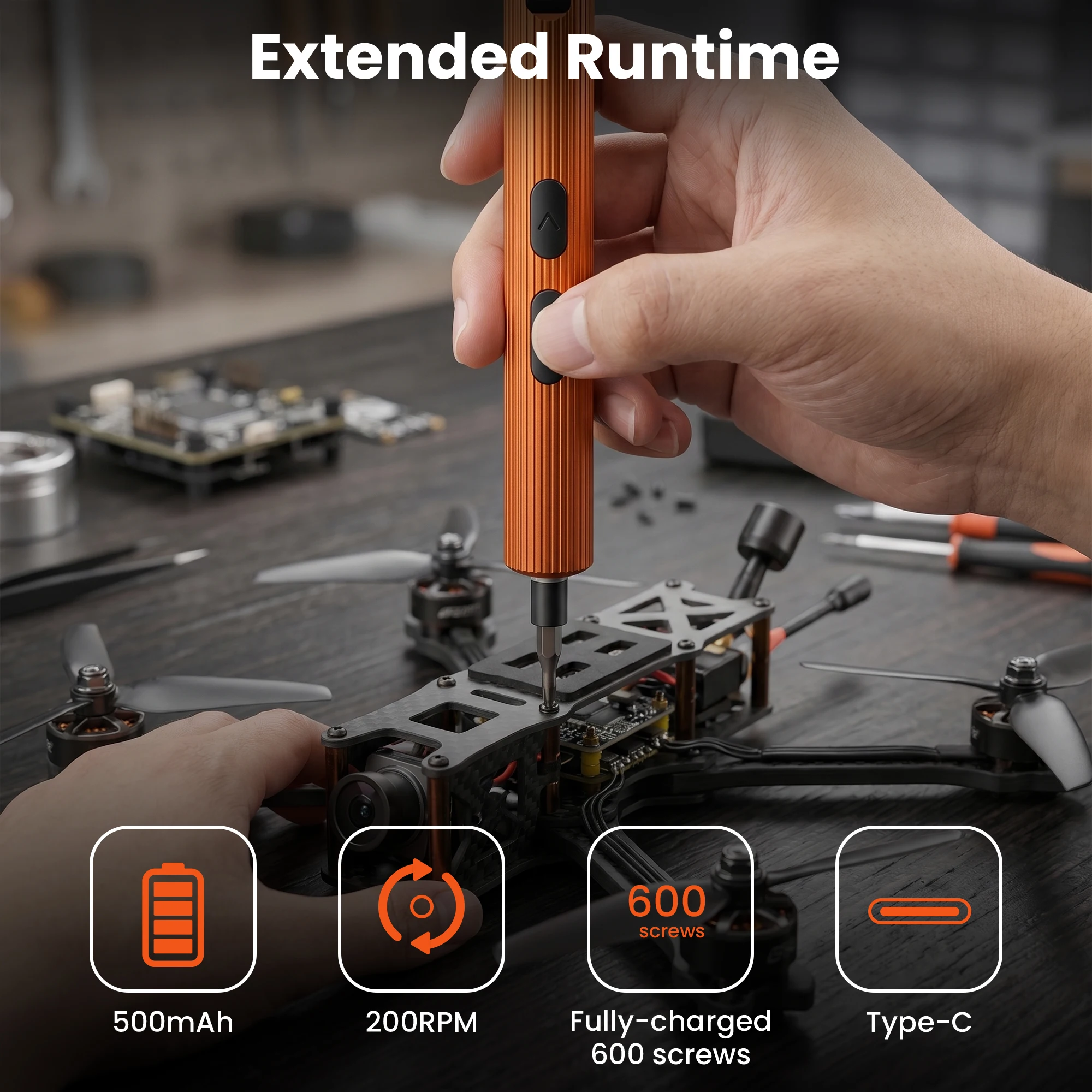 3.7V Precision Screwdriver 52i - Pc Gaming Orange review and price