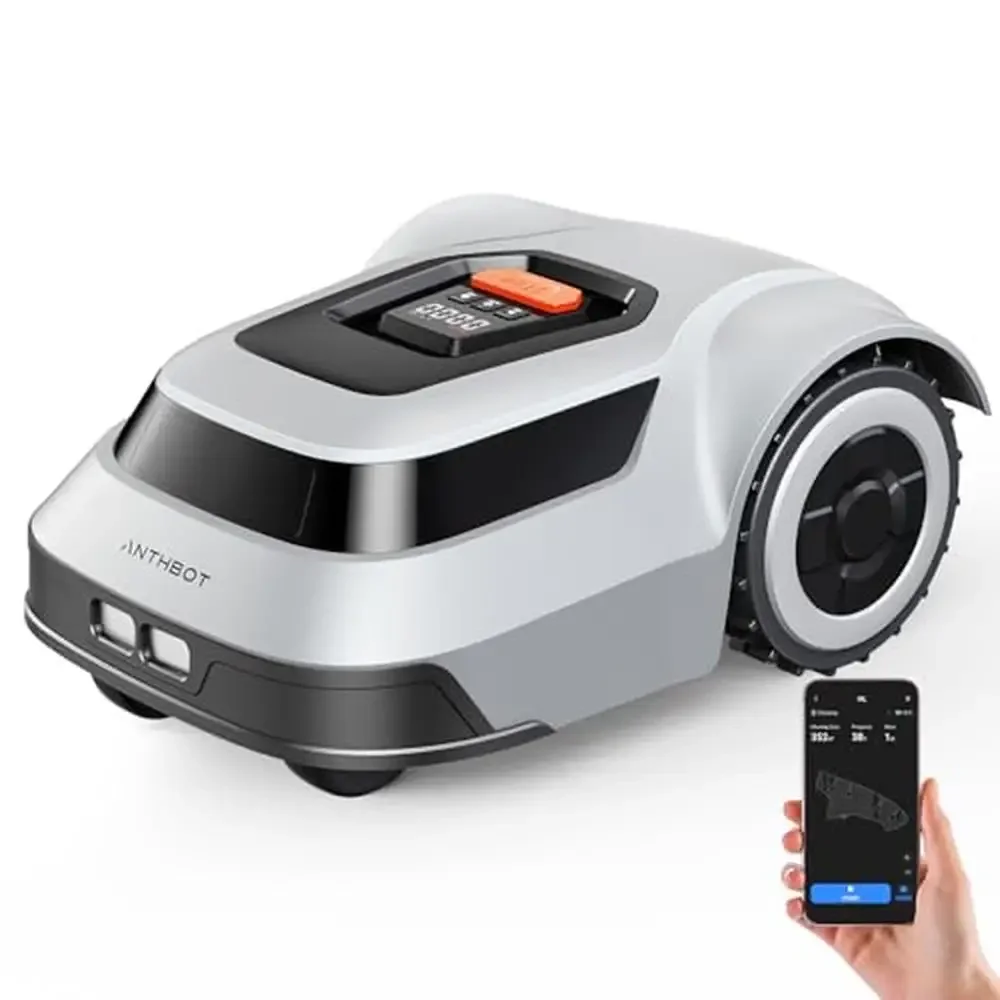 Wireless Robotic Lawn Mower 1/4 Acre Efficient Precision Cutting Path Remote Control Auto Blade Adjustment & Slope Handling App