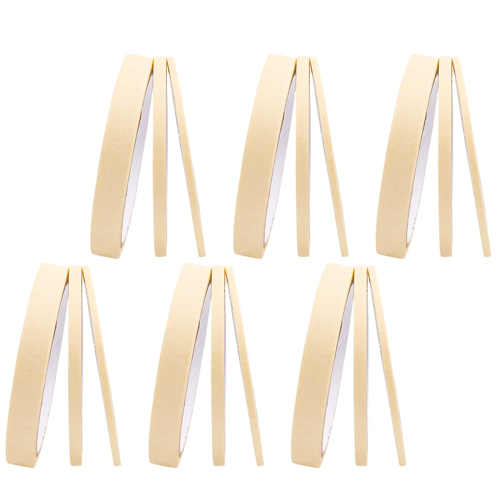 

18 Rolls Nail Art Tape 3 5 12mm Sizes White Color Separation Adhesive Manicure Polish UV Gel Acrylic Tools Nail Stickers
