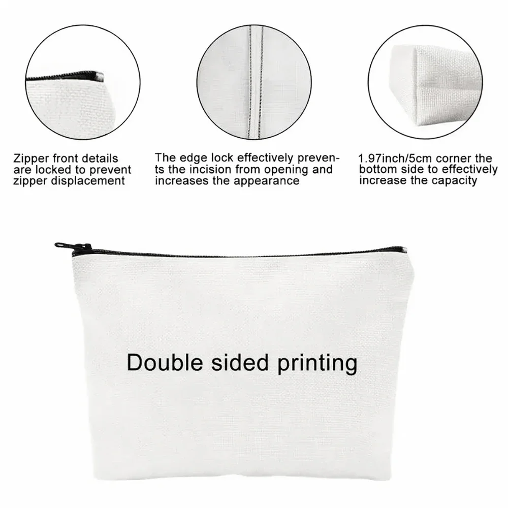 حقيبة مكياج منقوشة بالفطر مع سحاب للإغلاق، حقيبة أدوات زينة كبيرة بتصميم كاجوال للنساء حقيبة مستحضرات التجميل الخشخاش لحقيبة السفر #6