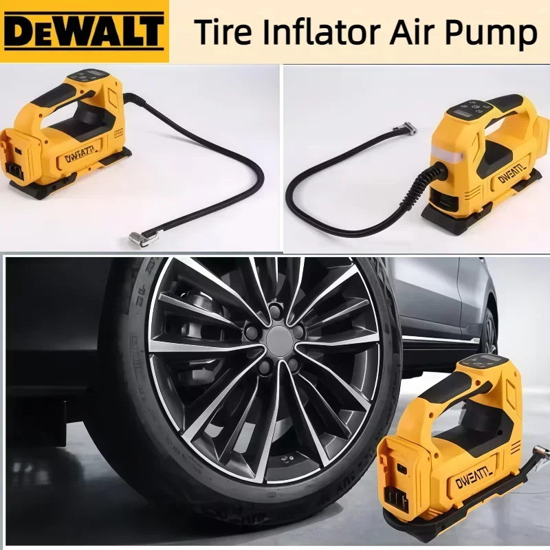ديوالت منفاخ إطارات محمول مضخة هواء ضاغط قابل لإعادة الشحن الرقمية اللاسلكية سيارة كهربائية منفاخ لإطارات السيارة أدوات بطارية 20 فولت #2