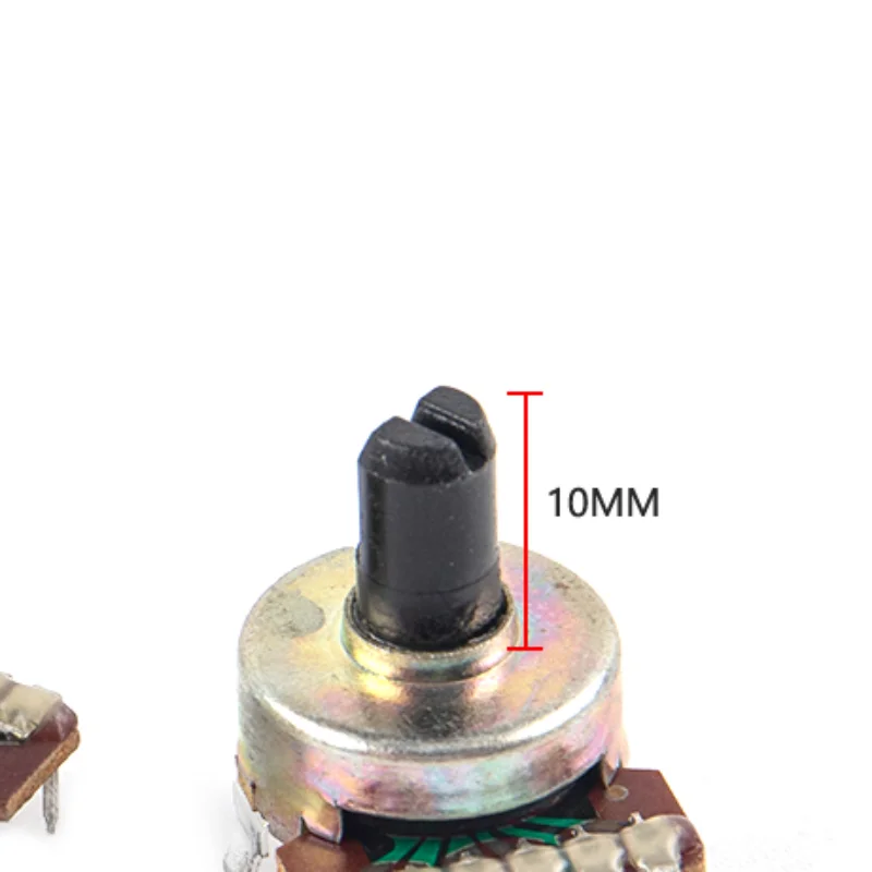 Hot Sale 2Pcs Type 161 Semi-circular Shaft 50K B503 Potentiometer 6pin Power Amplifier Tuning Potentiometer Switch