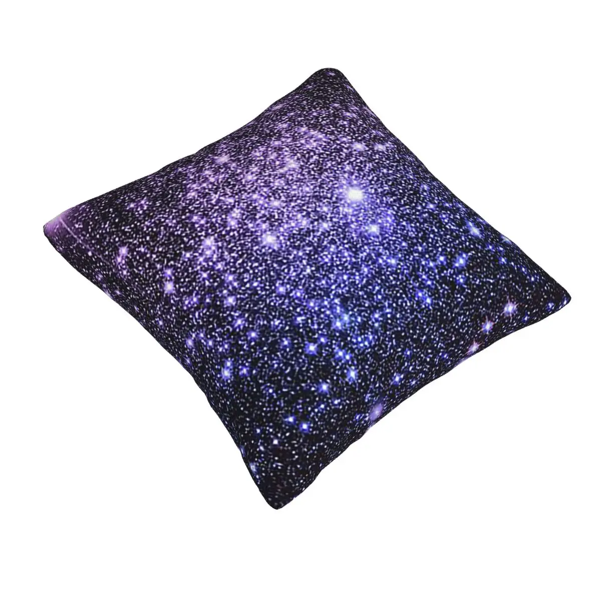 Galaxy Sparkle Stars Lavender Periwinkle Blue Ombre Square Pillowcase Pillow Cover Cushion Decor  Throw Pillow for Home Bedroom