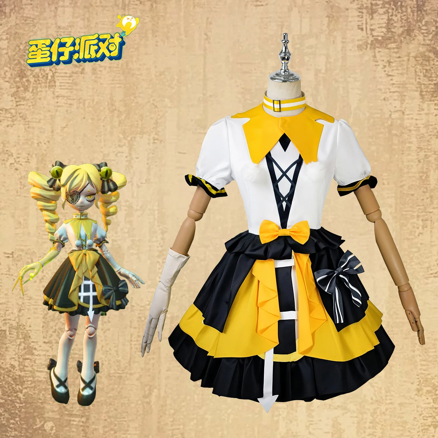 

Halloween Escape Scary Night Cosplay Costume Set Complete Party Clown Aba Ghostly Female Silent Full Outfit Student