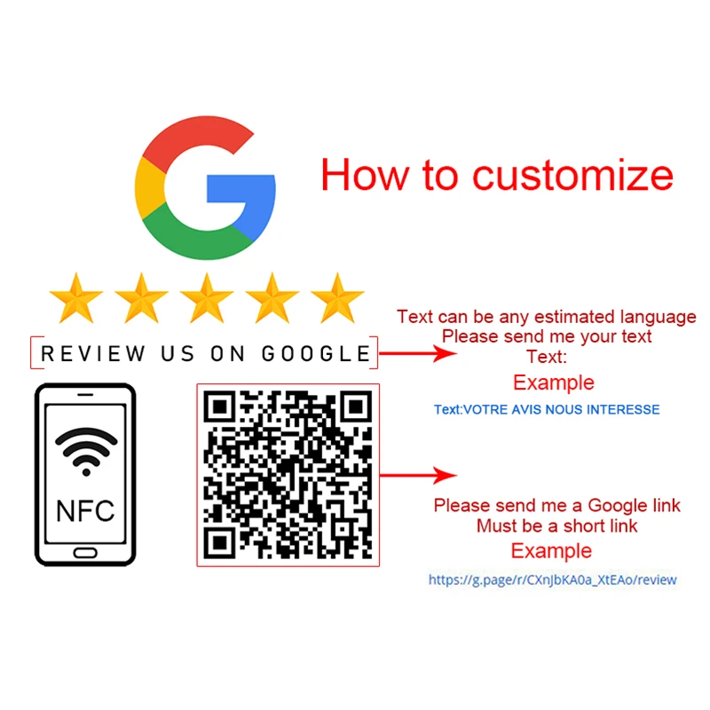 Google Review Sign 맞춤형 QR 코드, 아크릴 소셜 미디어 플레이트