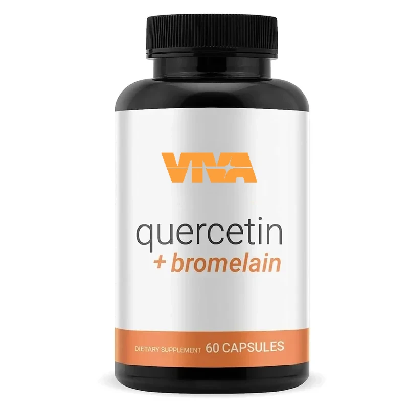 

Quercetin 500mg contains high-quality bromelain, high absorption antioxidant, immune support and health 60 capsules