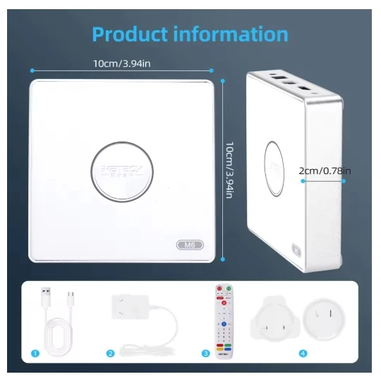[أصلي] أحدث صندوق التلفزيون الذكي IMETBOX M6 لعام 2021.64 جيجابايت للتحكم الصوتي Wifi6 8K UHD الإصدار العالمي أفضل مشغل الوسائط PK Evpad Svicloud