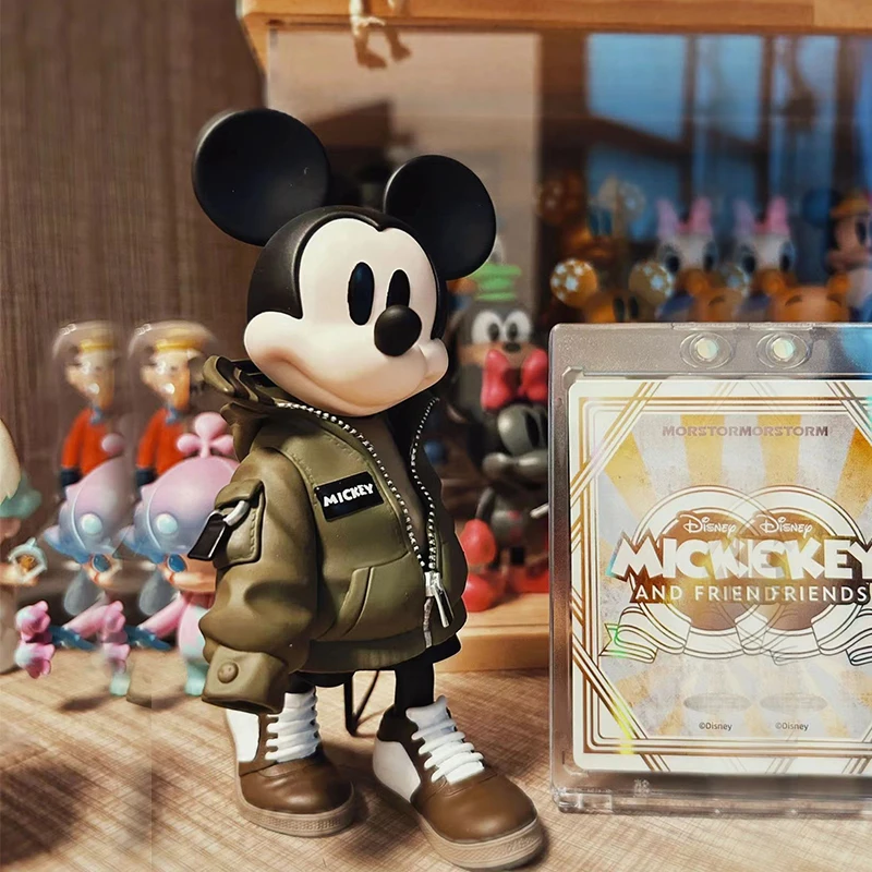 Em estoque 15cm disney mickey mouse minnie anime figura dos desenhos animados terno de maré decoração figura de ação boneca ornamentos crianças brinquedos presente