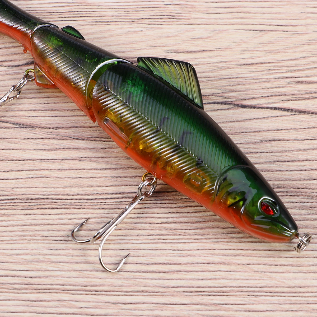 

Lures 13 Cm Hook Fish Shape Fresh Water Bass Lifelike Colorful Double Antioxidant Alloy Design Attracts