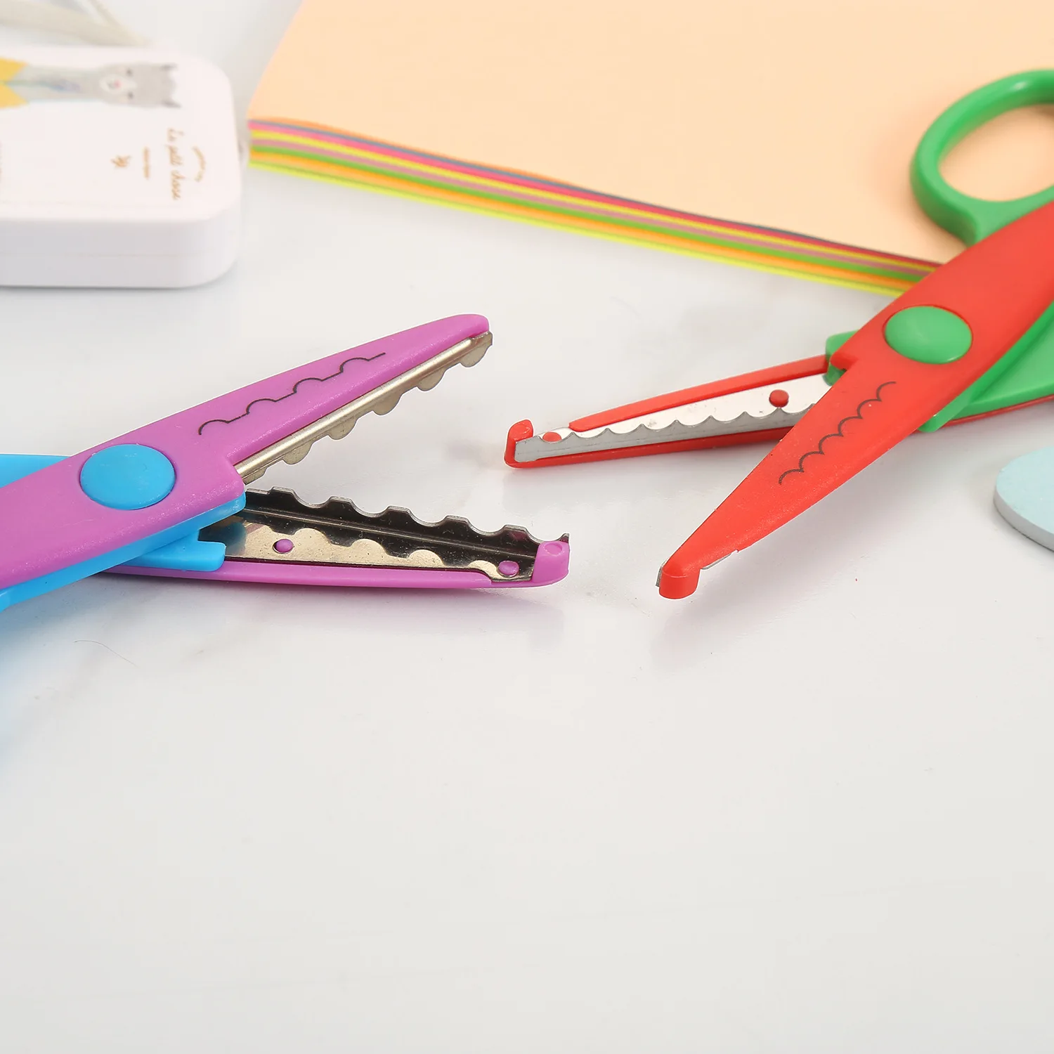 Wavy Pattern Scissors Creative Children Paper Craft Cutters Card Photo Handmade DIY Tools Stationery School Office Supplies Gift