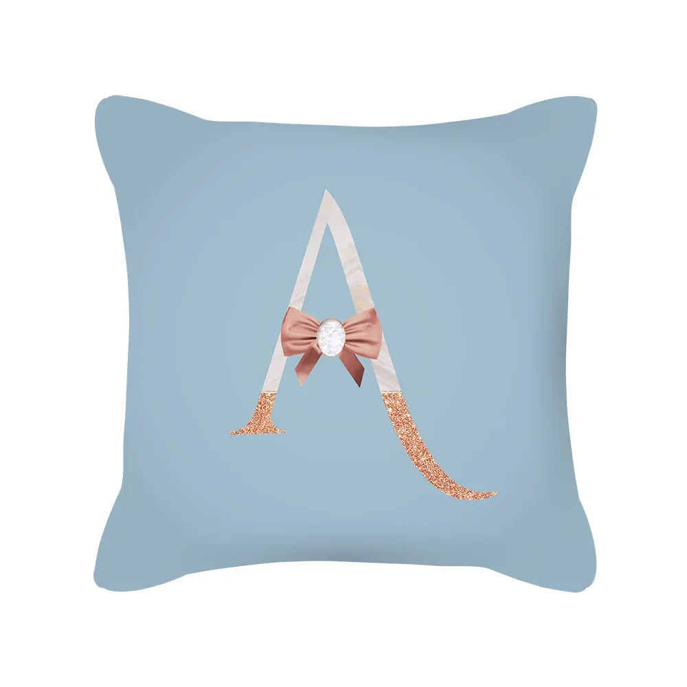 

Letter Cushion Cover Alphabet English Letter Pillow Cover Home Decor Pillow Cover Cushion Cover Can Be Customized