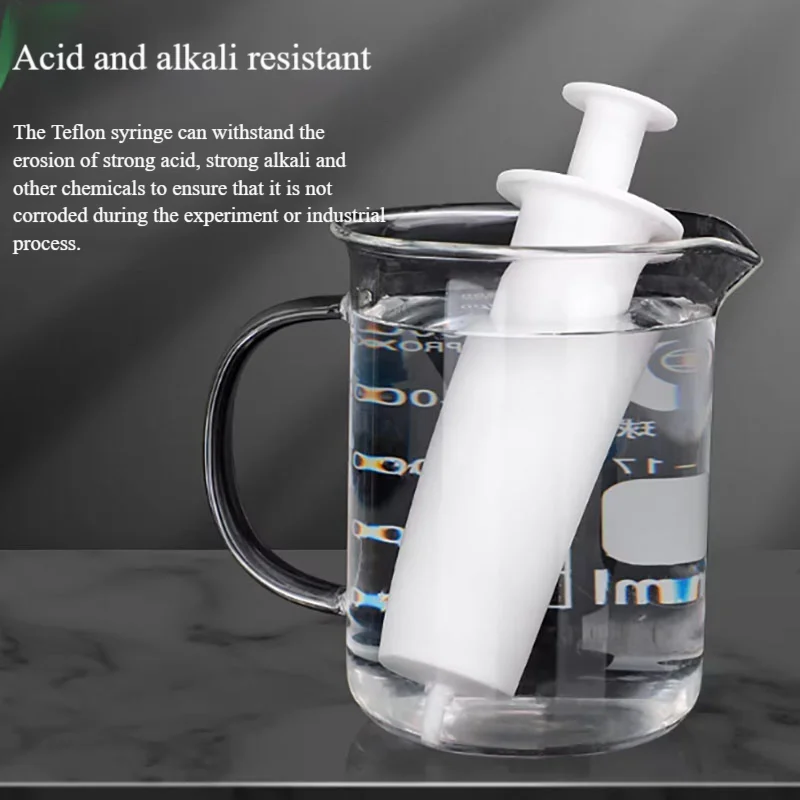 PTFE syringe PTFE syringe syringe acid and alkali resistant syringe 30ml50ml